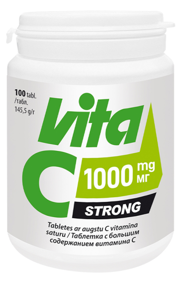 VITABALANS Vita C Strong 1000 mg tabletės, 100 vnt.