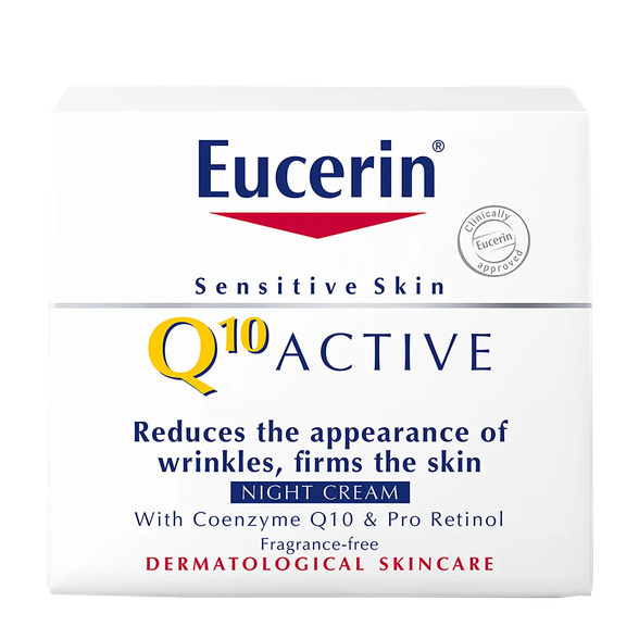 EUCERIN Q10 Active nuo raukšlių,naktinis veido kremas, 50 ml