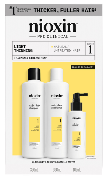 NIOXIN System 1 Kit Light Thinning rinkinys, 1 vnt.