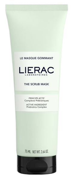 LIERAC The Scrub Mask Valomoji Šveitimo Kaukė Visų Tipų Odai, 75 ml