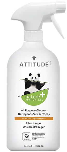 ATTITUDE Citrusų Žievelių Aromato, Ekologiškas, Universalus  purškiamas valiklis, 800 ml