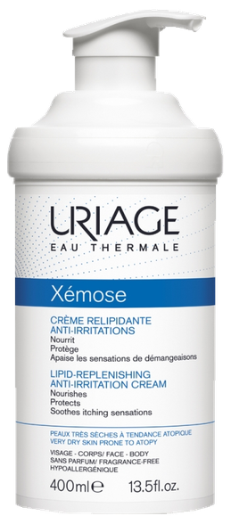 URIAGE Xemose Lipid-Replenishing Anti-Irritation kremas, 400 ml