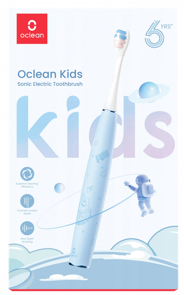 OCLEAN Electric Kids Blue elektrinis dantų šepetėlis, 1 vnt.