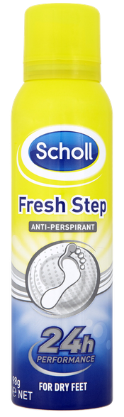 SCHOLL Fresh Step Anti-Perspirant aerozolis, 150 ml