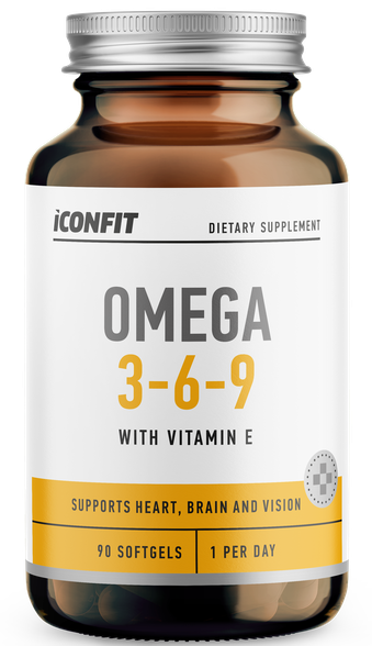 ICONFIT Omega 3-6-9 minkštos gelio kapsulės, 90 vnt.