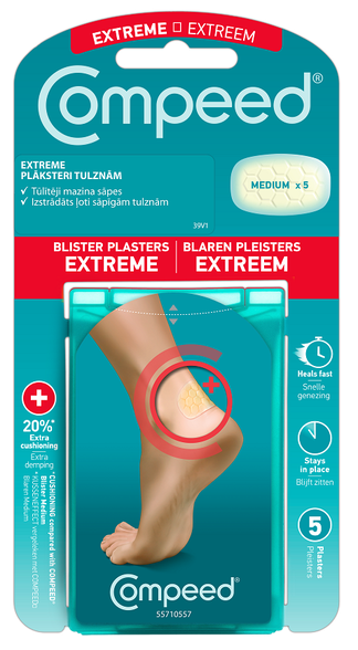 COMPEED  EXTREME pleistrai nuo pūslių, 5 vnt.