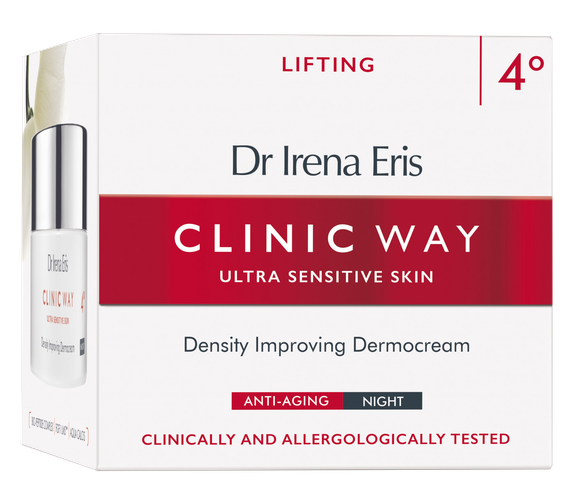 CLINIC WAY  4 Lifting naktinis veido kremas, 50 ml