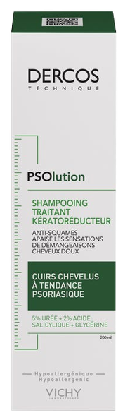 VICHY Dercos Psolution Kerato-Reducing šampūnas, 200 ml