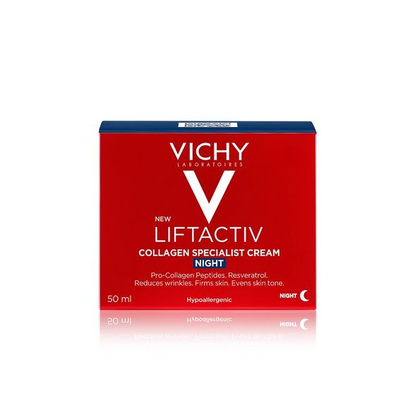 VICHY Liftactiv Collagen Specialist Night veido kremas, 50 ml