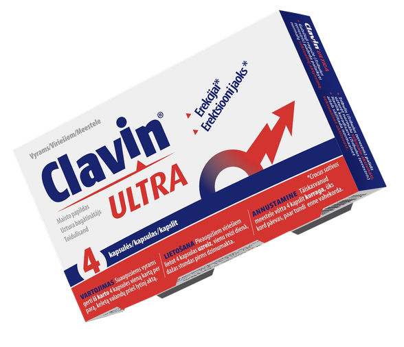 CLAVIN Ultra kapsulės, 4 vnt.