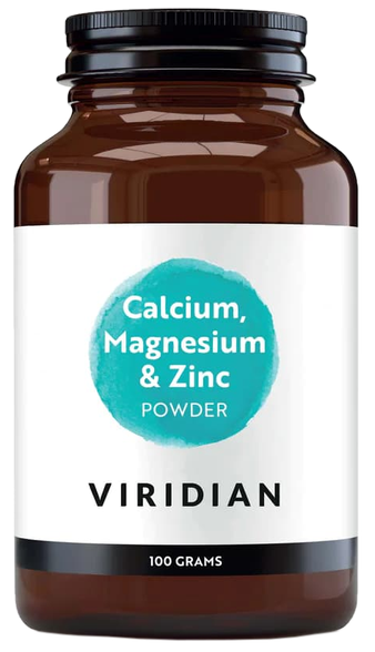 VIRIDIAN Calcium Magnesium & Zinc milteliai, 100 g