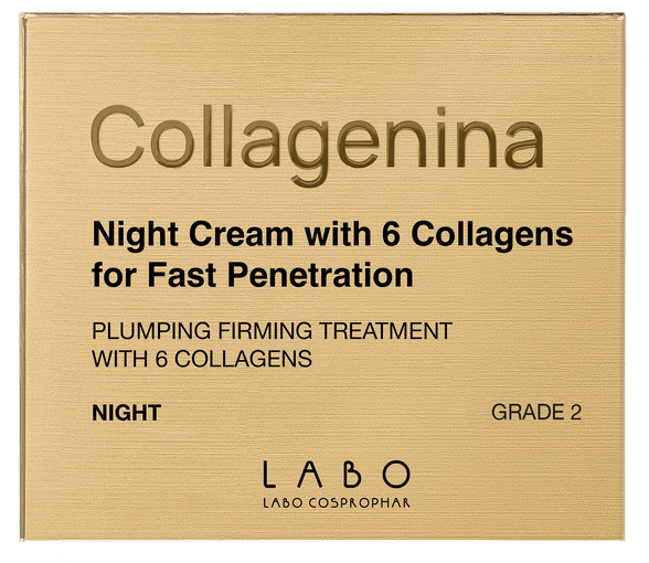 COLLAGENINA With 6 Collagens, Grade 2, Night veido kremas, 50 ml