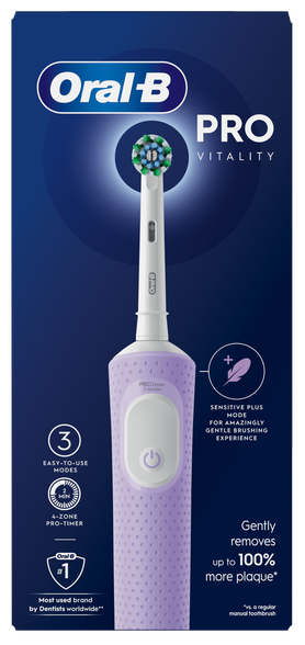 ORAL-B Vitality Pro Lilac Mist elektrinis dantų šepetėlis, 1 vnt.