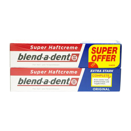 BLEND-A-DENT Original  1 + 1 protezų klijai, 47 g