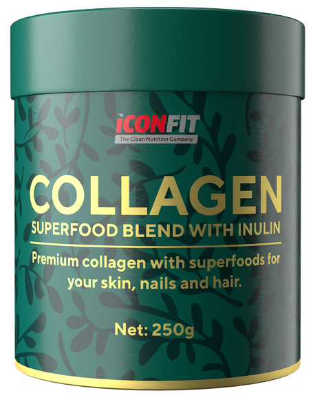 ICONFIT Collagen Superfoods - Raspberry Blackcurrant mišinys, 250 g