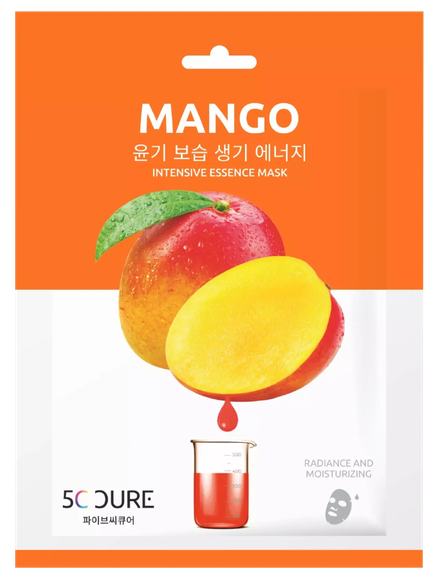 5C CURE Mango veido kaukė, 1 vnt.