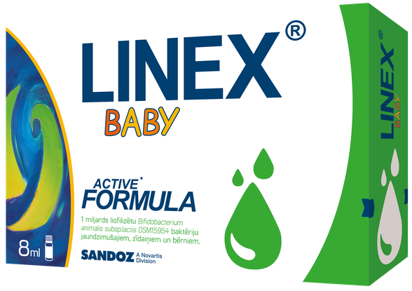 LINEX baby lašai, 8 ml