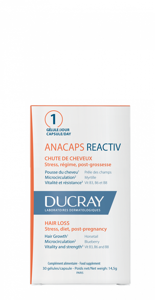 DUCRAY Anacaps Reactiv kapsulės, 30 vnt.