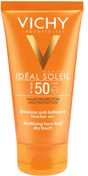 VICHY Capital Soleil Mattifying Face Dry Touch SPF 50 emulsija, 50 ml