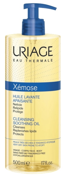 URIAGE Xemose Huile Soothing valomasis aliejus, 500 ml