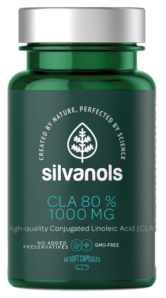 SILVANOLS Premium CLA 80% kapsulės, 60 vnt.