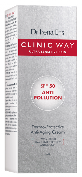 CLINIC WAY  Anti Pollution SPF 50 veido kremas, 40 ml