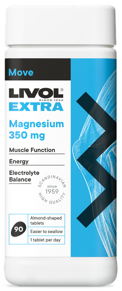 LIVOL  Extra Magnesium 350 mg tabletės, 90 vnt.