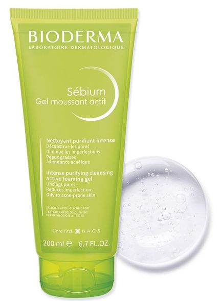 BIODERMA Sebium Active Foaming valomasis gelis, 200 ml