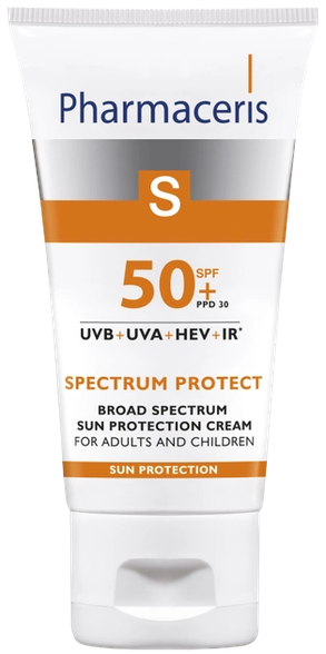 PHARMACERIS S Spectrum Protect SPF 50+ apsauginis kremas nuo saulės, 50 ml