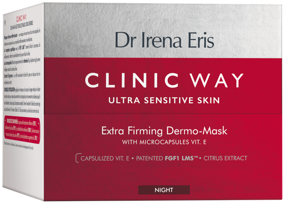 CLINIC WAY  Extra Firming Dermo naktinis veido kaukė, 50 ml