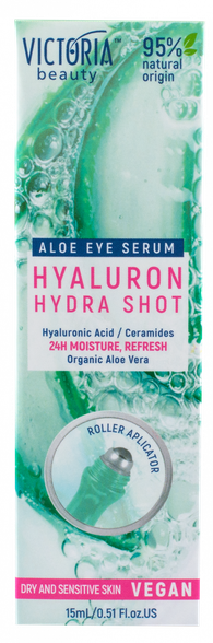 VICTORIA BEAUTY Hydra Shot Hyaluron Eye serumas, 15 ml