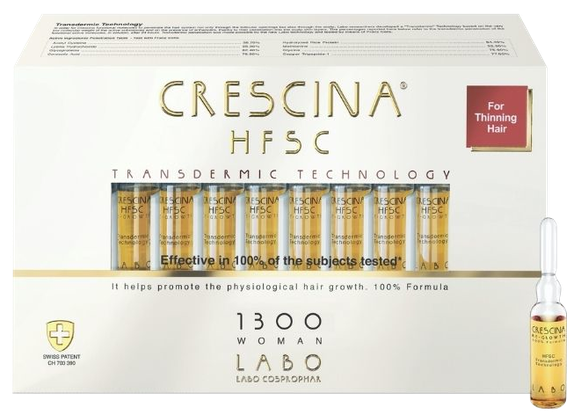 CRESCINA HFSC 1300 Transdermic Woman ampulės, 20 vnt.