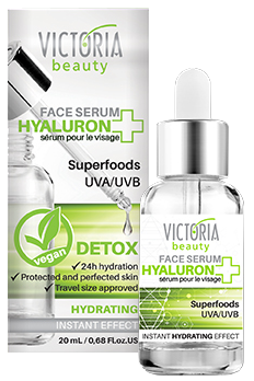 VICTORIA BEAUTY Hyaluron+ Hydrating Superfoods serumas, 20 ml