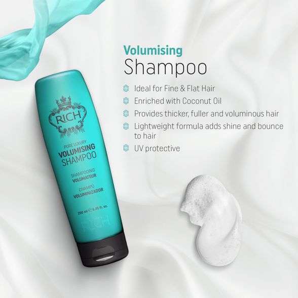 RICH Pure Luxury Volumising šampūnas, 250 ml