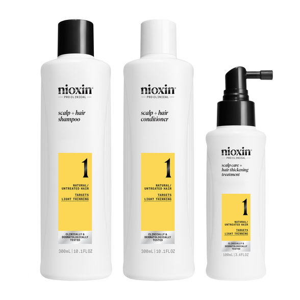 NIOXIN System 1 Kit Light Thinning rinkinys, 1 vnt.