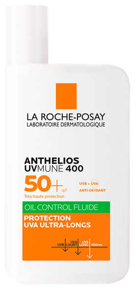 LA ROCHE-POSAY Anthelios Uvmune Oil Control Fluid SPF 50+ apsauginis kremas nuo saulės, 50 ml