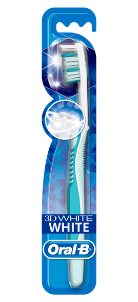 ORAL-B 3D White Medium dantų šepetėlis, 1 vnt.