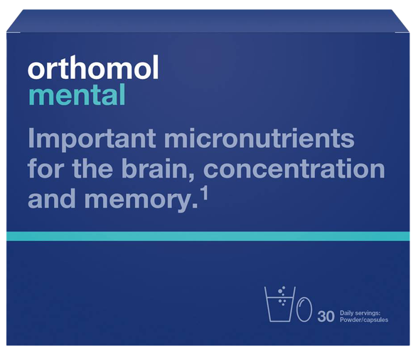 ORTHOMOL Mental milteliai + kapsulės, 30 vnt.