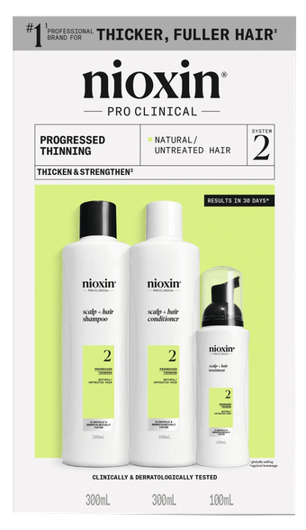 NIOXIN System 2 Kit Progressed Thinning rinkinys, 1 vnt.