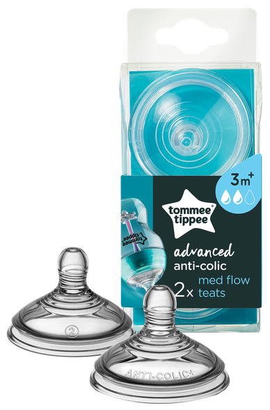 TOMMEE TIPPEE TOMMEE TIPPEE žindukai vidutinės srovės ANTI-COLIC čiulptukas, 2 vnt.