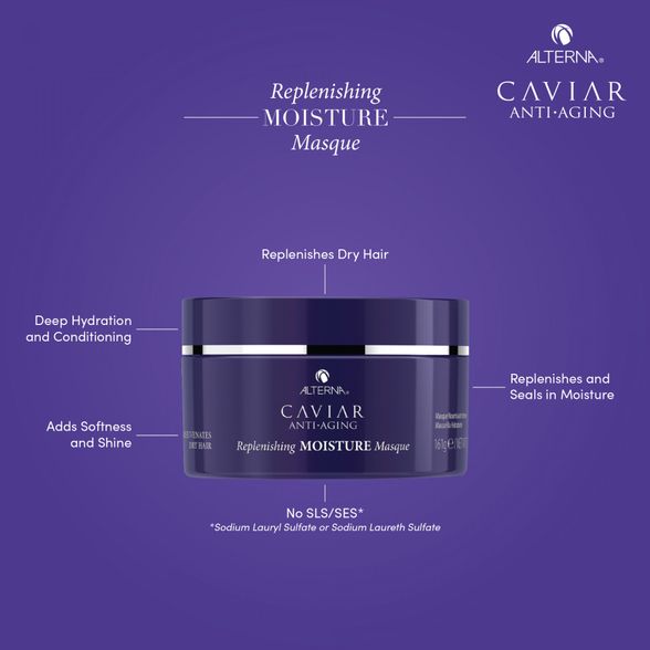 ALTERNA Caviar Replenishing Moisture plaukų kaukė, 161 g