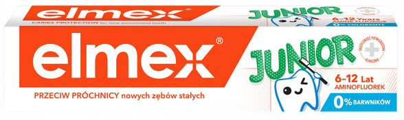 ELMEX Junior (6-12) dantų pasta, 75 ml