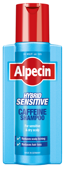 ALPECIN Hybrid Caffeine nuo plaukų slinkimo vyrams šampūnas, 250 ml