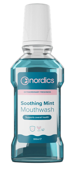 NORDICS Sooting Mint burnos skalavimo skystis, 300 ml