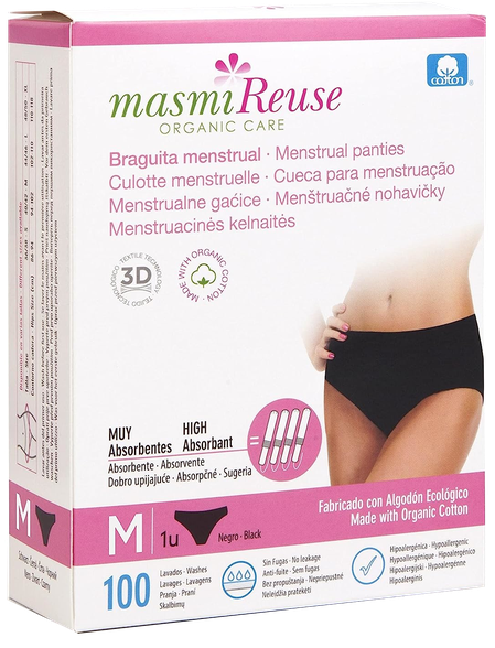 MASMI M Menstruacinės sauskelnės-kelnaitės, 1 vnt.