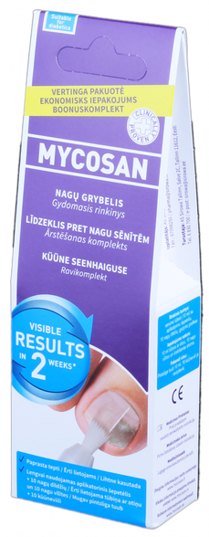 MYCOSAN Mycosan +10 dildžių nagams gelis, 10 ml