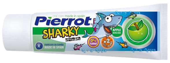 PIERROT Sharky Apple 2+ dantų gelis, 75 ml