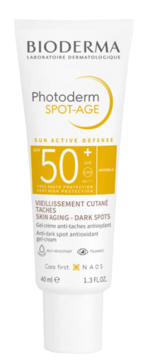 BIODERMA Photoderm SPOT-AGE SPF 50+ apsauginis kremas nuo saulės, 40 ml