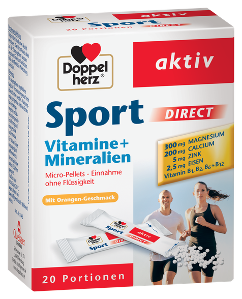 DOPPELHERZ aktiv  Sport Direct  paketėliai, 20 vnt.