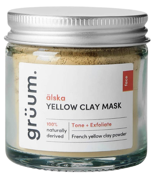 GRUUM Alska Yellow Clay veido kaukė, 50 ml